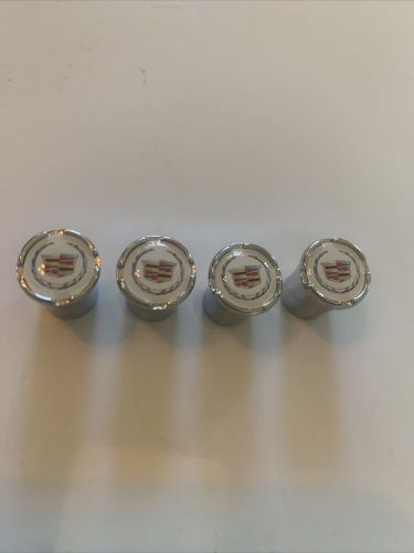 4 piece tire valve stem caps for cadillac