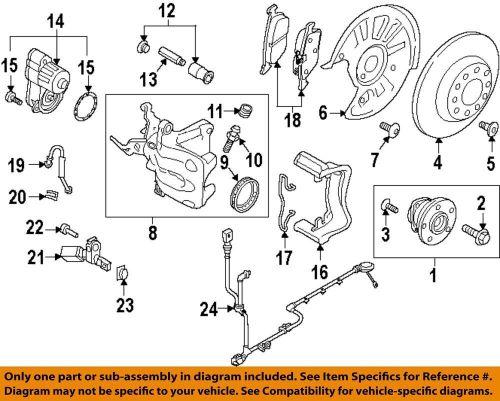 Volkswagen oem 18-20 tiguan brake components-brake pads 3q0698451m