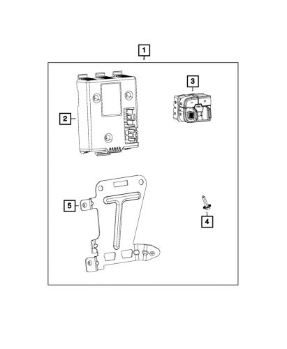 Genuine mopar electronic trailer brake controller 82215040ac