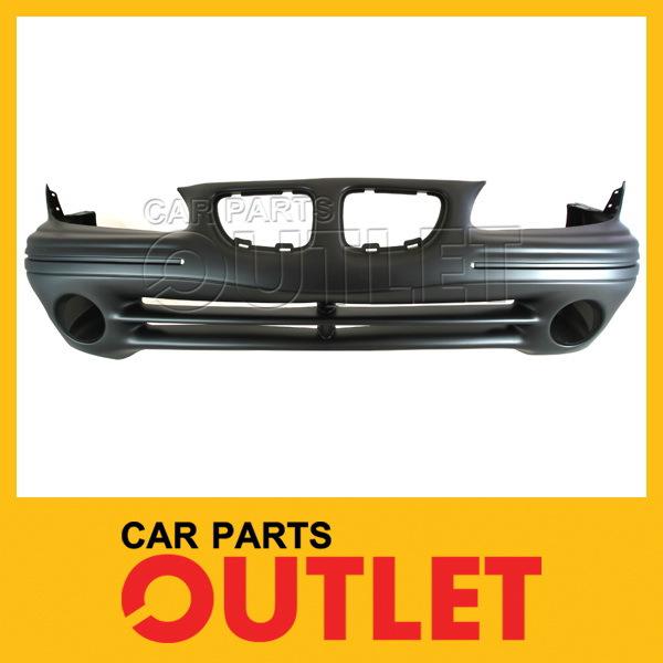 96-98 pontiac grand am bumper cover assembly replacement primed blk 2dr 4dr se