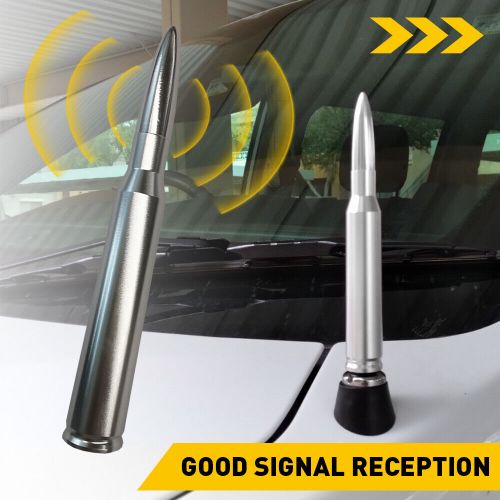 Bullet antenna caliber 50 cal for truck ram dodge 1500 f150 ford raptor bronco