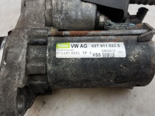 Volkswagen golf starter motor 1.4 petrol 5 speed manual 2006 mk5 bca