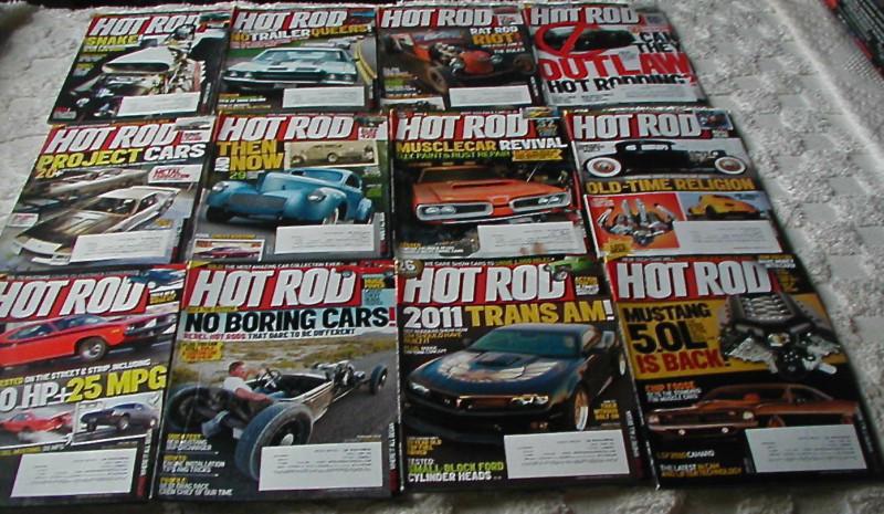 12 issues 2010 of hot rod magazine show rods drag cars more power speed model a