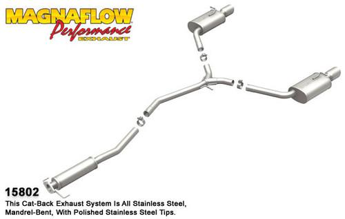 Magnaflow 15802 mazda 6 stainless cat-back system performance exhaust