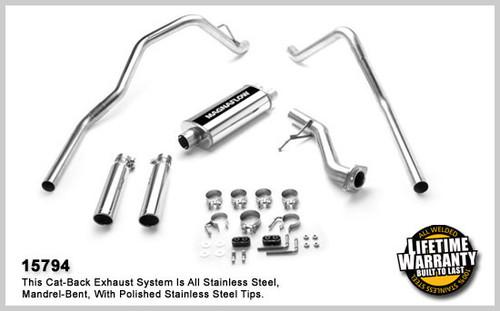 Magnaflow 15794 chevrolet truck silverado 1500 stainless cat-back system exhaust