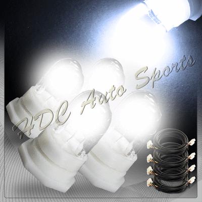 4x white hid hide-a-way emergency hazard warning strobe light replacement bulbs