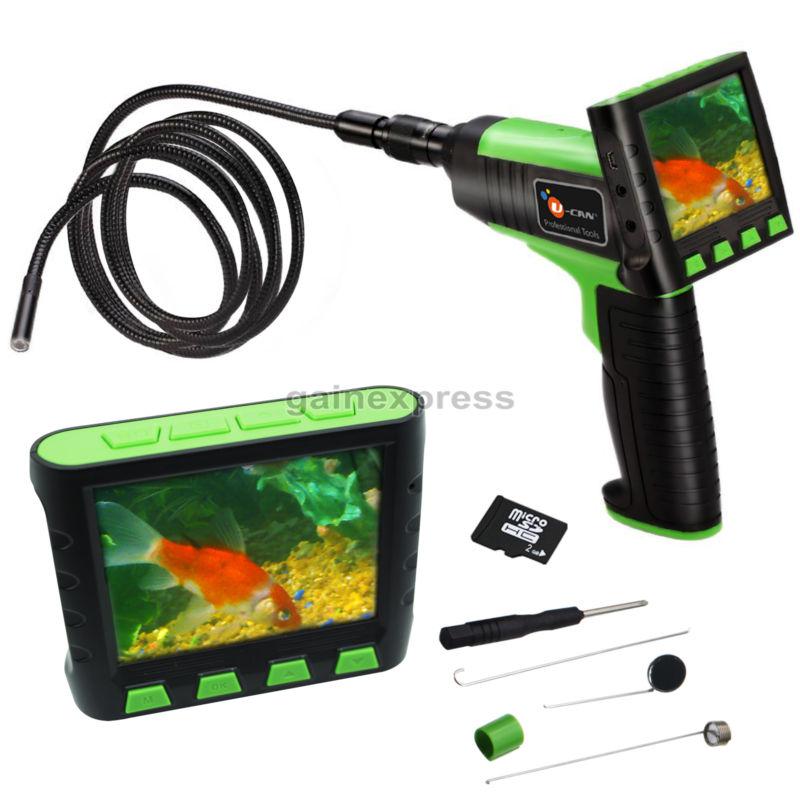 Wireless/wired 3.5" video inspection snake scope borescope endoscope 2m cable