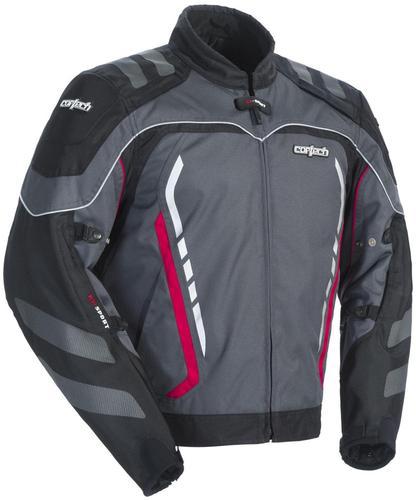 New cortech gx sport series-3 adult textile jacket, gun metal/black, small/sm