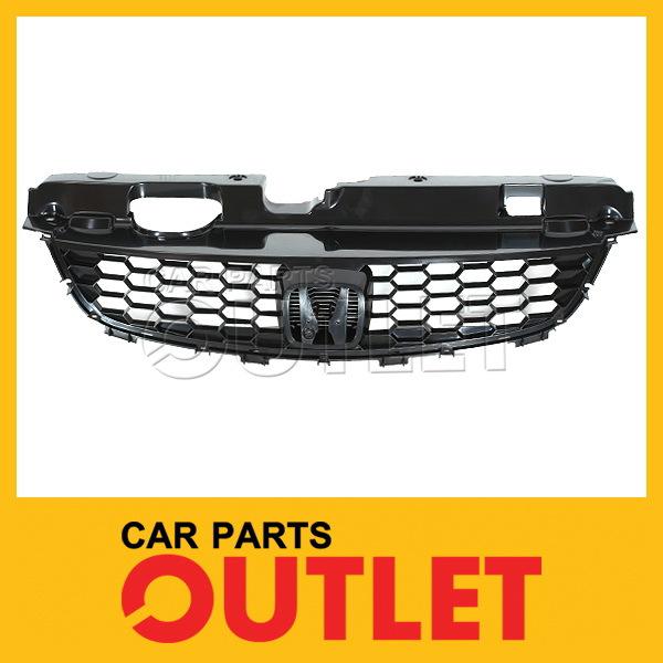 2004 2005 honda civic coupe front grille ho1200165 new black honeycomb grid body