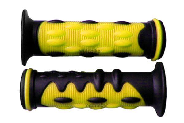 Suzuki rm rmz 85 100 125 250 450 z250 z450 yellow knobby gel grips