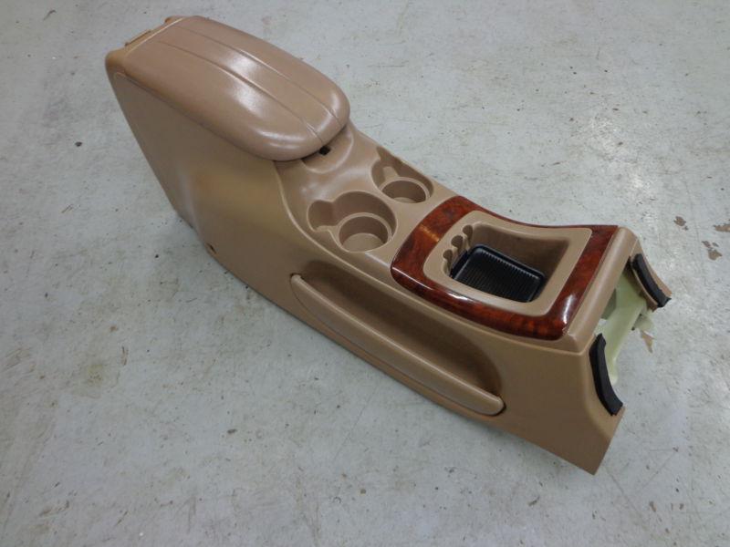 Ford expedition lincoln navigator center console & tan wood grain 97-99 