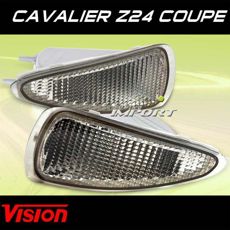 Chevy 95-99 cavalier coupe z24 replacement pair side marker signal lights lamps