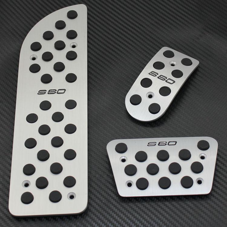 Aluminum sport fuel brake foot rest at pedals pads pad fit for  volvo s60   2013