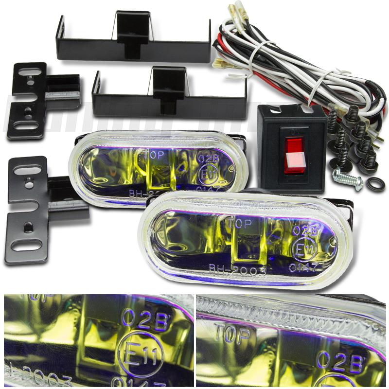 3.25x1.5 jdm front driving fog lights dodge neon mustang focus accord civic gti