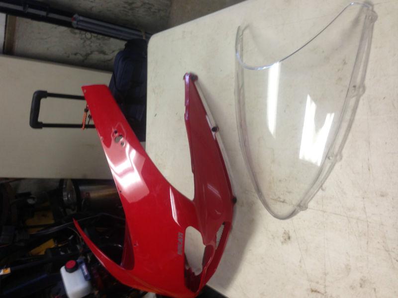 Ducati 1098 upper fairing and tail fairing damaged oem