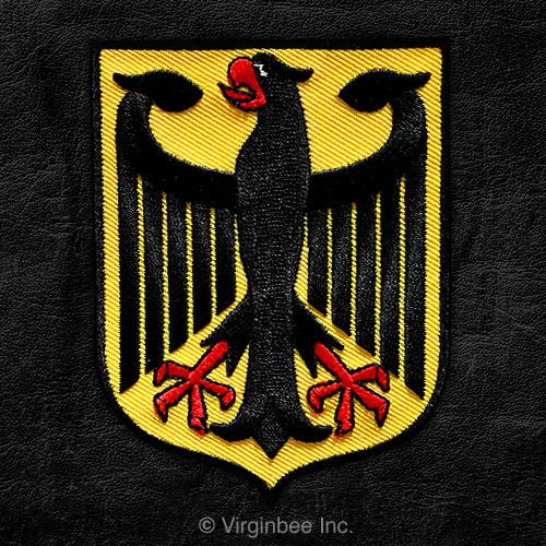 German heritage biker germany eagle flag bundesadler embroidered patch