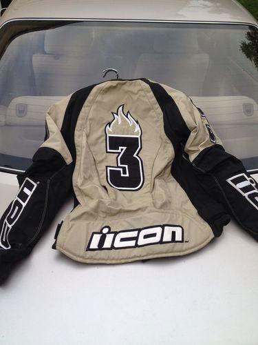 Icon moto womens motorcycle racing jacket size medium