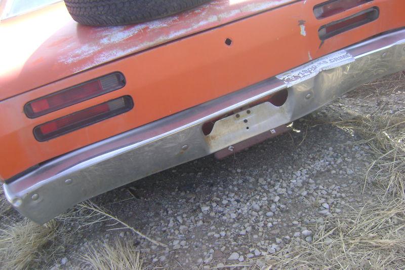 1970 70 plymouth duster rear bumper solid 1971 71