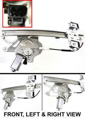 New window regulator with motor front right hand power rh passenger side