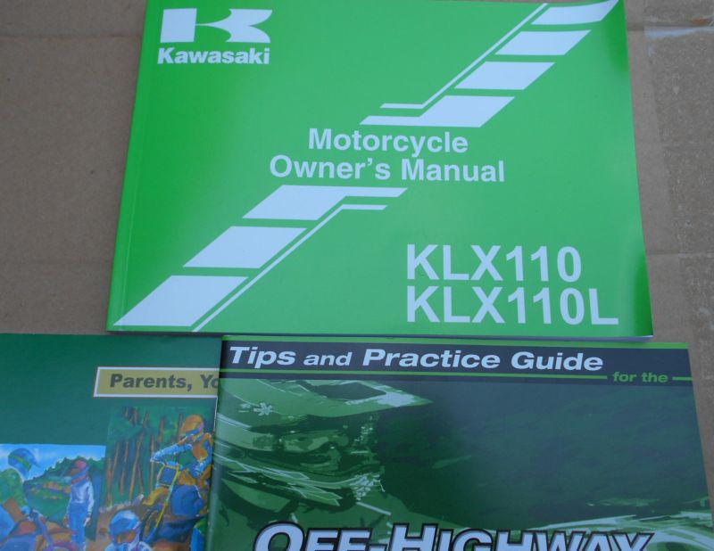 '10 kawasaki klx110 klx110la motorcycle owners manual 2010 klx 110