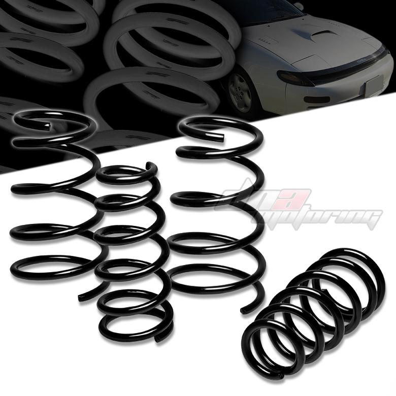 90-99 toyota celica 2" drop suspension black racing lowering spring 285f/235r lb