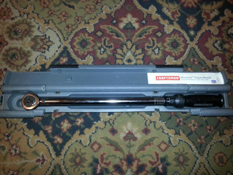 Craftsman torque wrench 1/2 inch 20-150 foot pounds model #44595