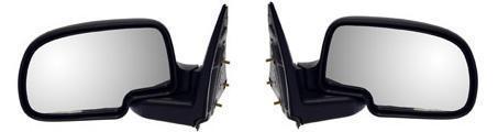 99 - 06 silverado sierra door mirror pair set both new manual black textured