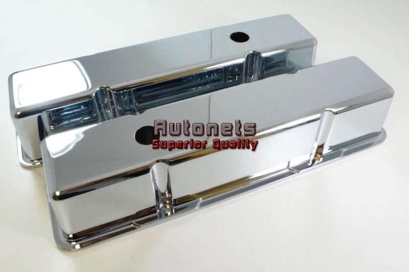 Chrome aluminum tall valve covers 87-95 pontiac/camaro/firebird 350 smooth