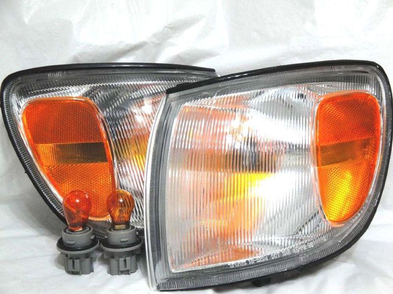 Toyota 98-00 sienna corner turn signal parking light lamp rl h pair w/2bulbs new