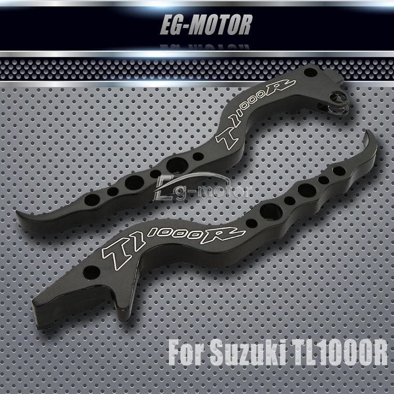 Pair clutch brake levers for suzuki tl1000r 98-03 1998-2003 black mt217-001-b