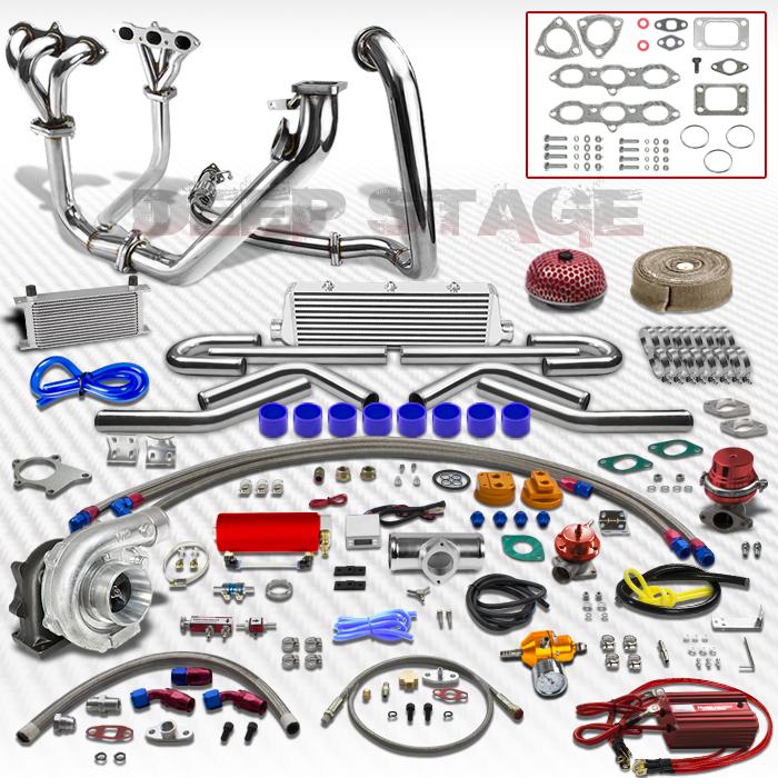 T04e t3t4 20pc turbo kit w/intercooler+wastegate+manifold accord v6 3.0 j30a1