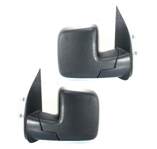 02-08 econoline van black folding manual side view mirrors left/right pair set