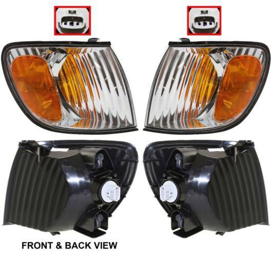 01-03 toyota sienna side front marker corner parking left & right light set pair