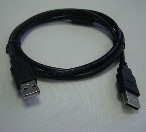 100%new 4.5ft black usb 2.0 type a male to a male extension cable cord m/m