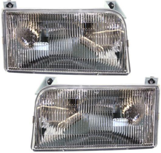 Ford pickup truck headlamps headlights left lh & right rh pair set