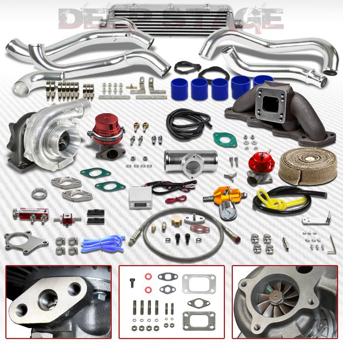 T04e t3t4 13pc turbo kit+intercooler+ pp+manifold+wastegate 95-98 240sx s14 ka24