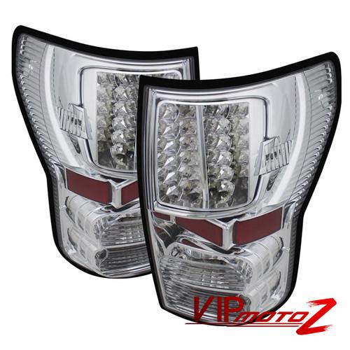 Toyota tundra truck 2007-2013 new chrome led tail lamps left+right pair assembly