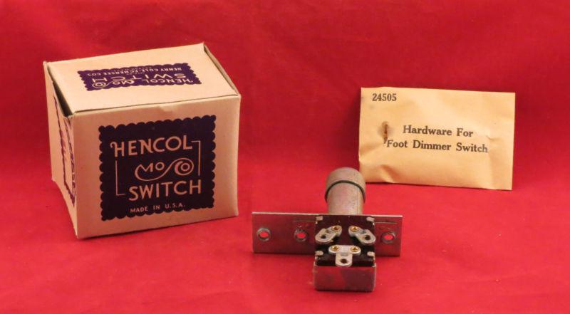 Vintage hencol moco  foot operated dimmer switch (7765) nos