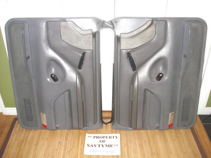 1992 1993 1994 1995 95 f150 f250 f350 bronco 4x4 grey door panels left right a1 