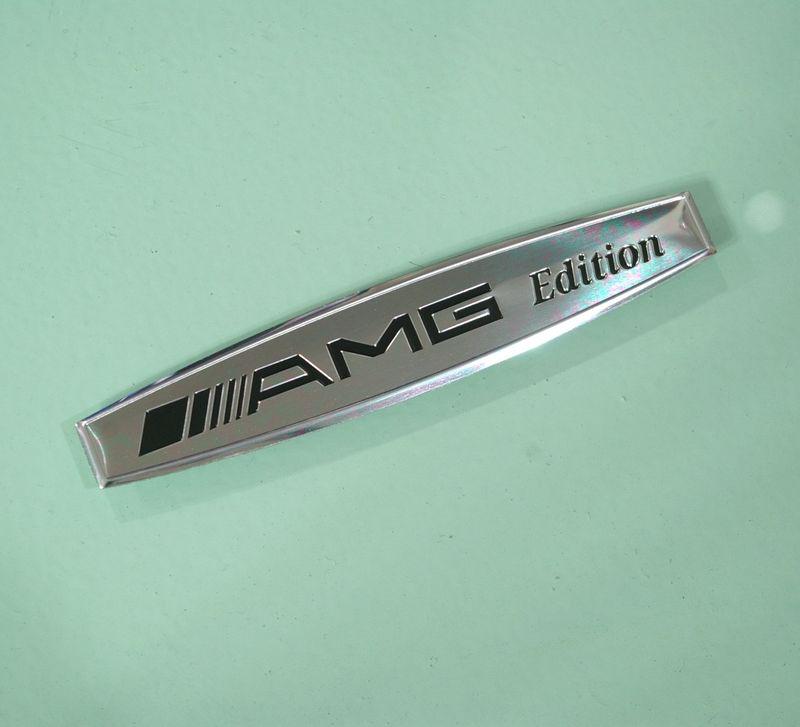 New chrome logo decal emblem amg edition on aluminum badge mecedez benz slk