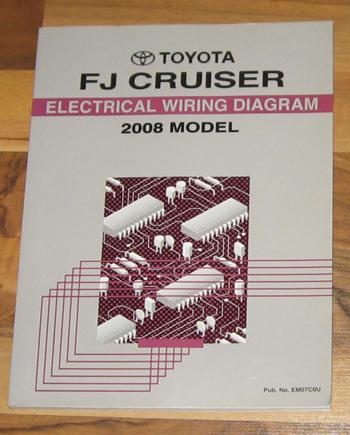 2008 toyota fj cruiser electrical wiring diagram service manual_ewd_vgc!