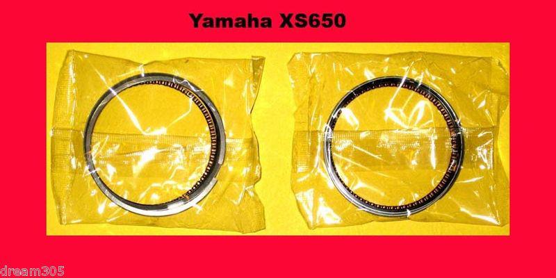 *xs650 yamaha piston ring set x2 1974 1975 1976 1977 1978 1979-1984 standard std