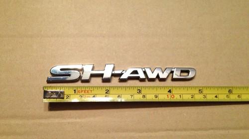 Used in great condition oem rear "sh-awd" emblem for mdx, rdx, rl, tl, zdx model