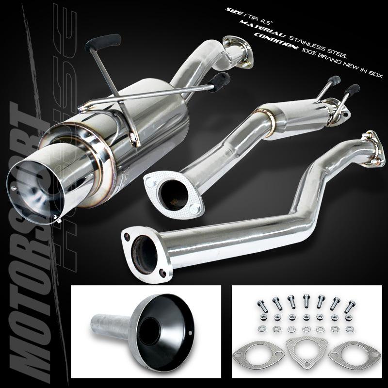 01 02 03 04 05 honda civic ex sedan coupe stainless steel catback exhaust system