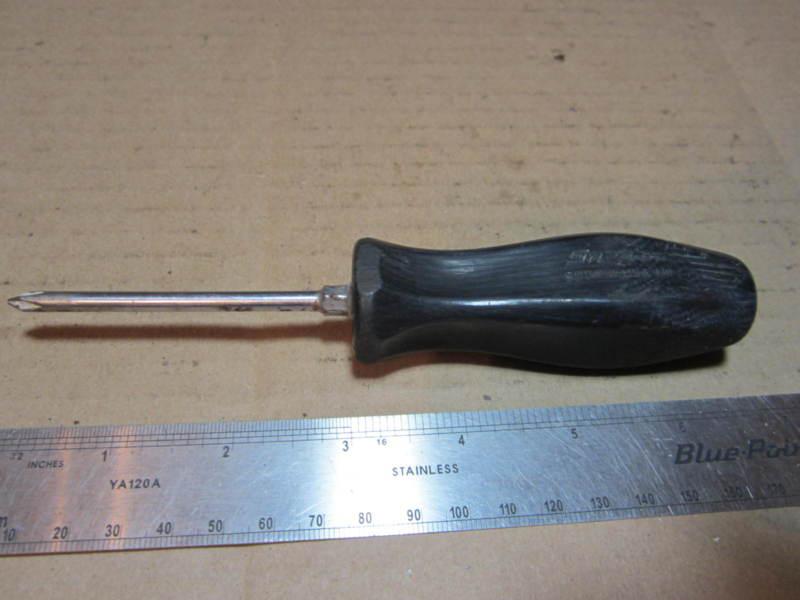 Snap-on tools #1 x 3" phillips black hard screwdriver