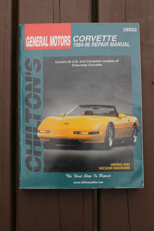 Chilton's corvette repair manual 1984 to 1996 general motors