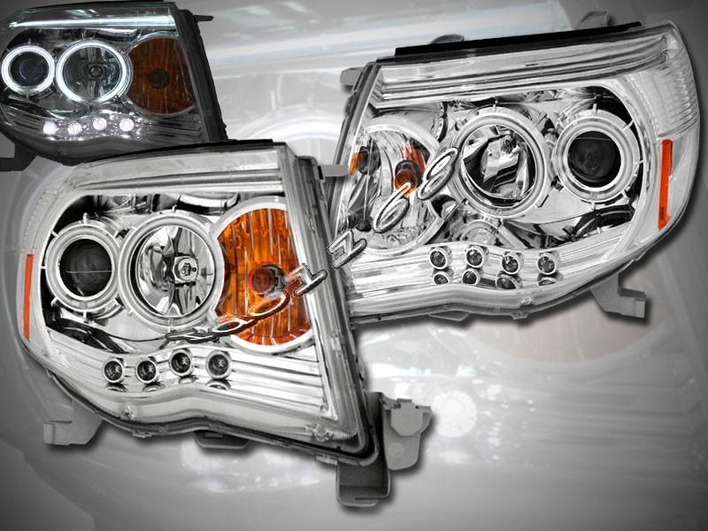 05-09 toyota tacoma led projector headlights halo ccfl