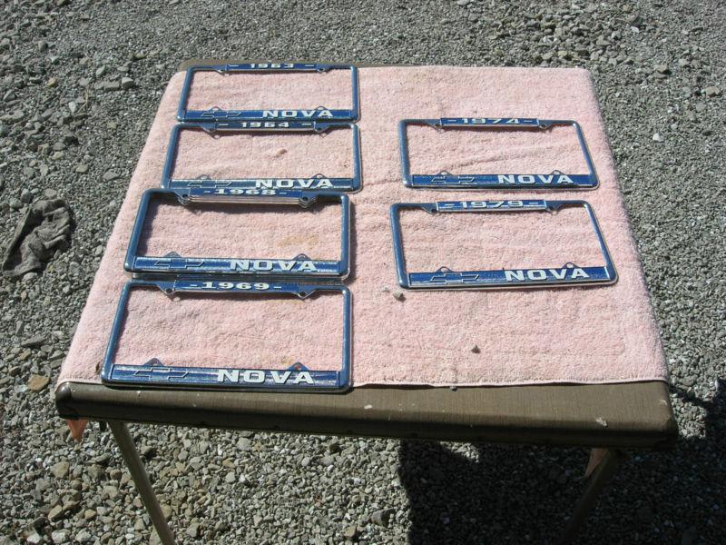 Chevy nova license frame