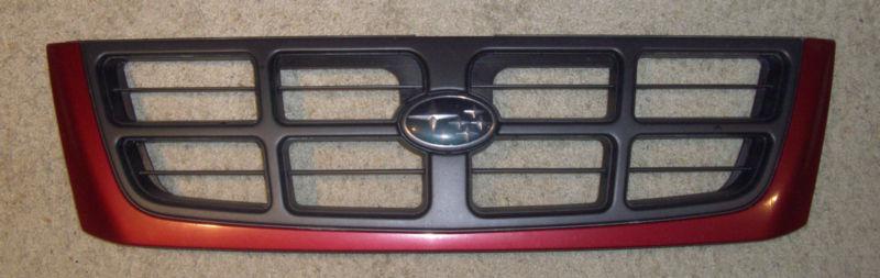 Subaru forester 98 - 00 radiator front grille oem - red