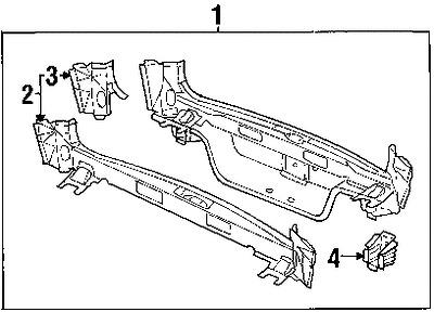 Saab 5412820 genuine oem factory original rear sill reinforcement